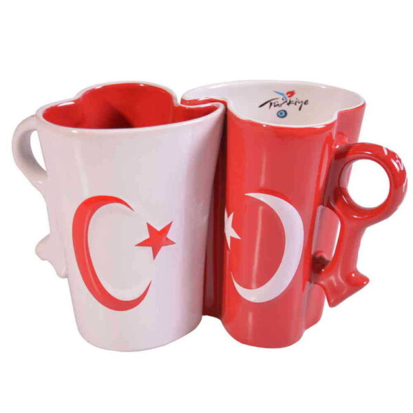 Toptan Serami̇k Kalp Sarilan Kupa